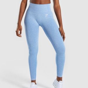 NWOT Gymshark Vital Seamless Leggings Blue Marl